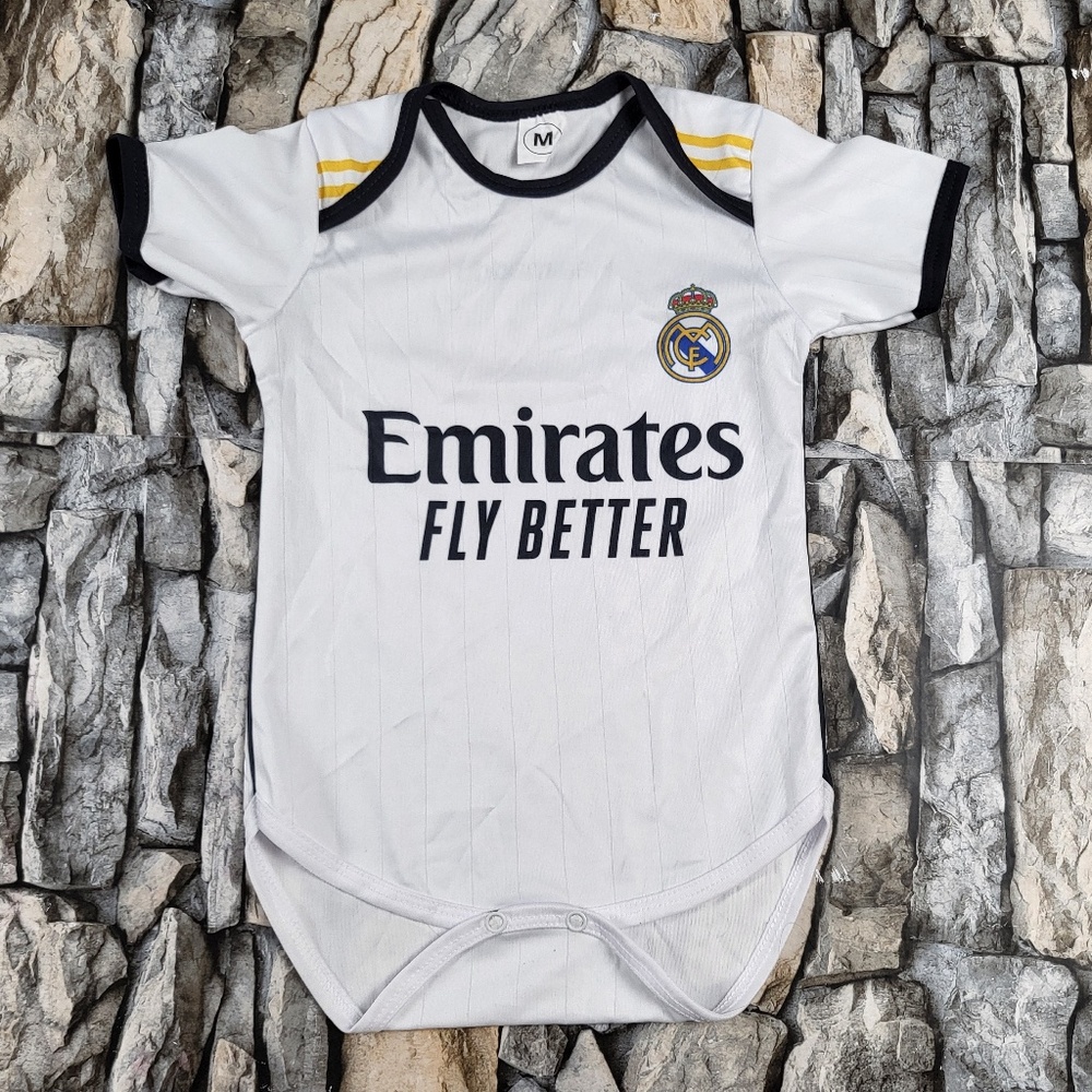 Real Madrid Baby Jersey, Real Madrid  Soccer bodysuit
